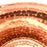 Mexico 1492: A hammered copper saucepan (or better known as cazo in Mexico), handmade in Santa Clara del Cobre, by one of the oldest, most respected coppersmith workshops of don Viduel. The copper hammering process is lengthy and arduous, but the shaping is done through a series of soft hammer blows that create the recognizable indentations on the surface. 