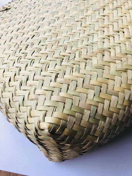 Mexico 1492: Soft but sturdy, this handmade palm bag is your perfect farmers market companion.