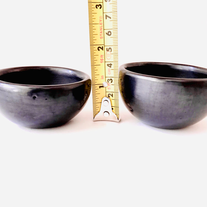Black Clay Mezcal Copita - Wide with Straight Edges
