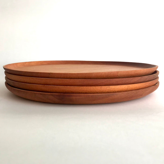 Wooden Base Plates - Natural Cedar - Set of 4