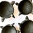Black Clay Bird Headed Salsa Bowl