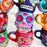 Colorful Hand-Painted and Glazed Calavera Mug