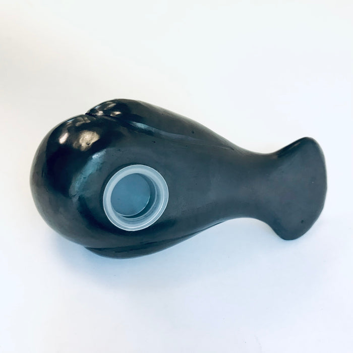 Black Clay Dove Shaped Salt and Pepper Shaker Set
