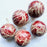 Carved Gourd Ornamental Sphere - Red