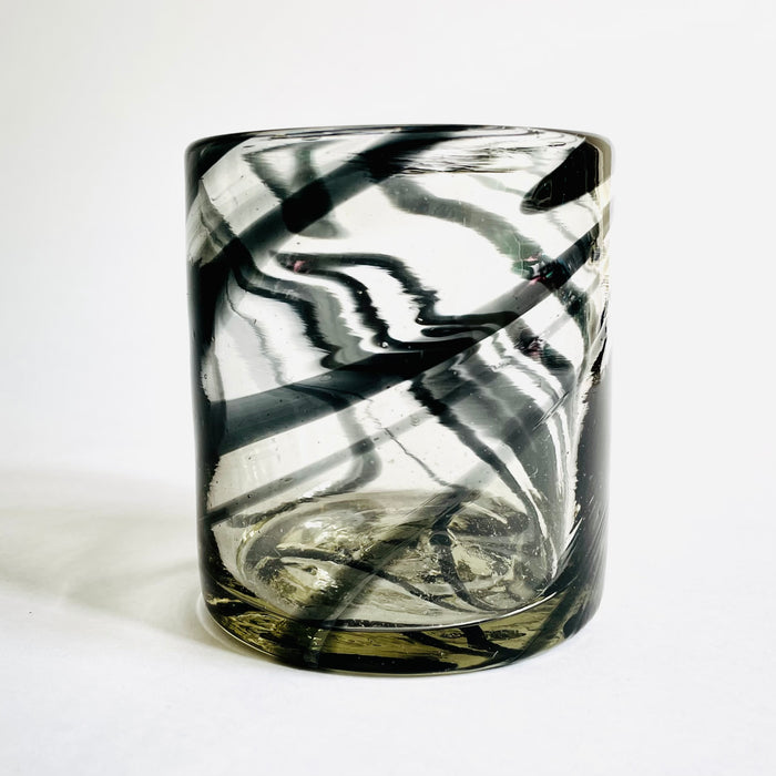 Blown Glass Swirl Tumbler