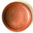 Mexico 1492 - Lunch plate with thin, flat borders, made from groovy, red clay and marked with random flame spots, adding character. Still showing the line marks of the artisan's work with the quartz stone. Lead free, unglazed.