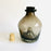 Blown Glass Wasp Catcher Style Tequila / Mezcal Bottle -Smoke