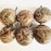 Carved Gourd Ornamental Sphere - Natural Beige