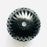 Black Clay Carved Candelholder  H4" D6"