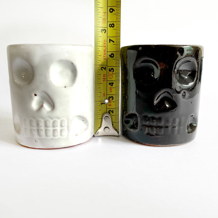 Glazed Clay Calavera Tequila/Mezcal Shot Glass