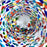 Mexico 1492 - a view inside a confetti blown glass, just like in a caleidoscope. 