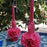 Oaxacan Ornamented Candle with Petals and Leaves - Various Hights