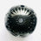 Black Clay Carved Candelholder  H4" D6"