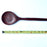 Mexico 1492: Beautiful granadillo hardwood cooking spoons, handmade, with dark red grain combined with lighter wood stem parts. A true luxury kitchen utensil with a generous-sized, wide spoon bowl. 