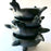 Black Clay Bird Headed Salsa Bowl