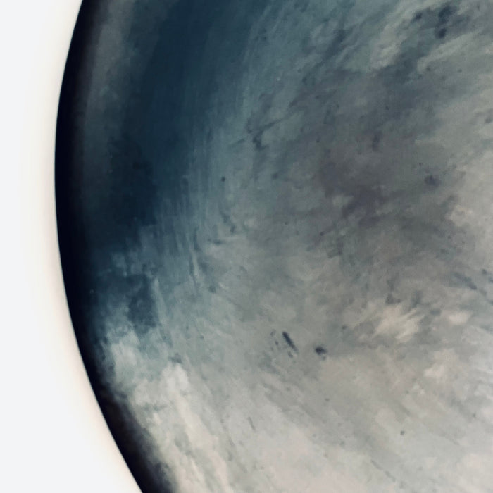 Black Clay Plate - Matte - Large