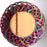 Mexico 1492: Thin wicker strings in many colors flow together and create this cheerful bread basket with a wooden base. Hand made by artisans from Estado de Mexico. 