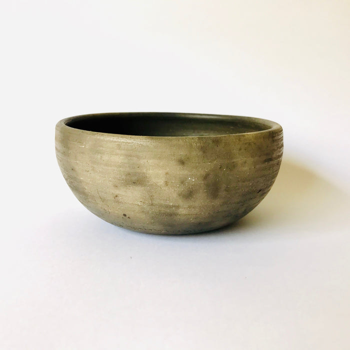 Brown Smoked Clay Bowl 6”