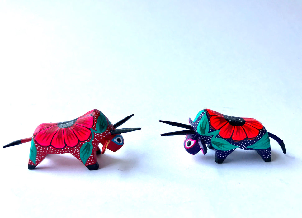 Miniature Hand Carved and Painted Alebrijes