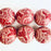 Carved Gourd Ornamental Sphere - Red