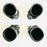 Black Clay Calavera Tequila/Mezcal Shot Glasses