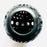 Black Clay Carved Candelholder  H4" D6"