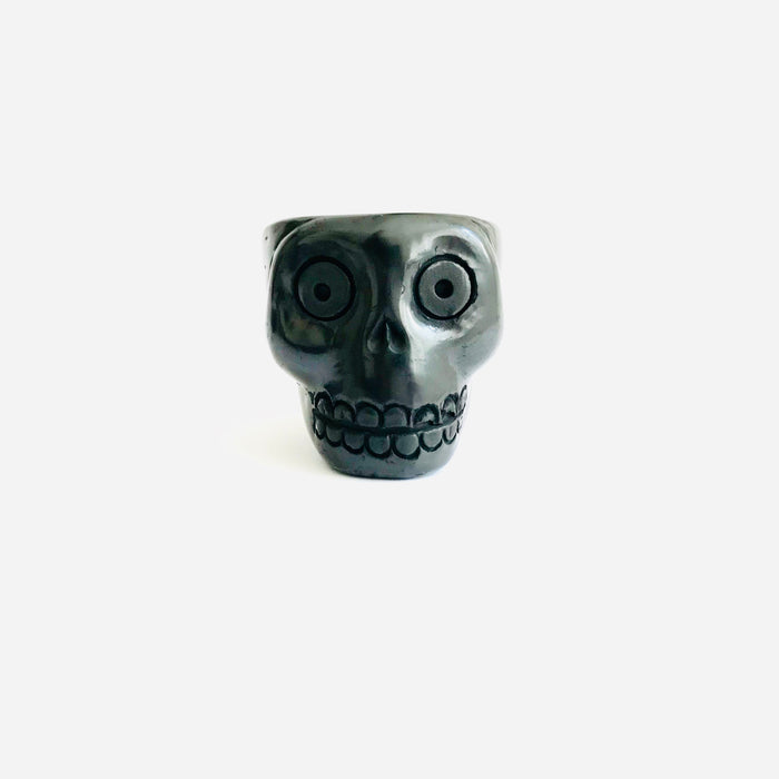 Black Clay Calavera Tequila/Mezcal Shot Glasses