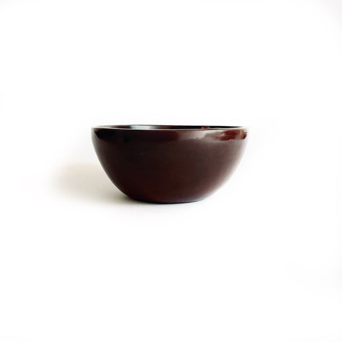 Burnished Clay Bowl - Large - Brown