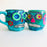 Colorful Hand-Painted and Glazed Calavera Mug