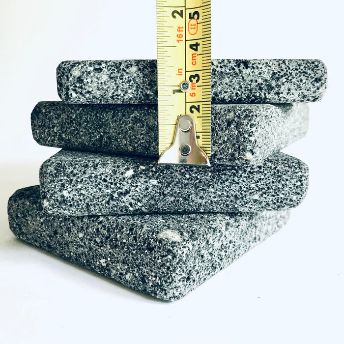 Volcanic Stone Coasters - Square - Set of 4