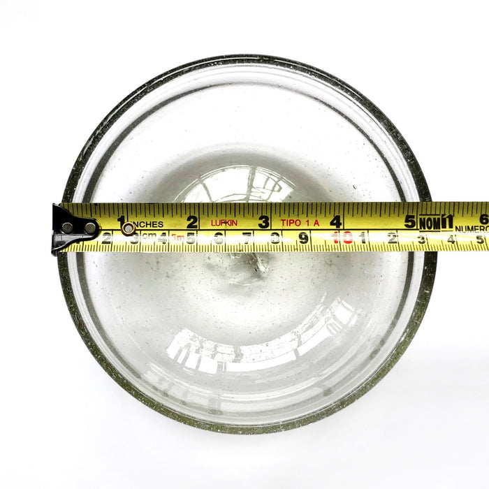Blown Glass Bowl - Medium - Clear - 5.5”