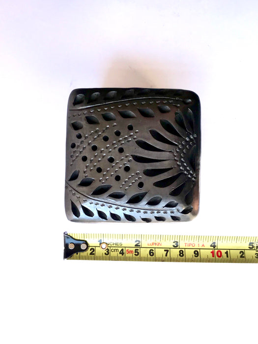 Black Clay Sugar and Cream Packet Holder