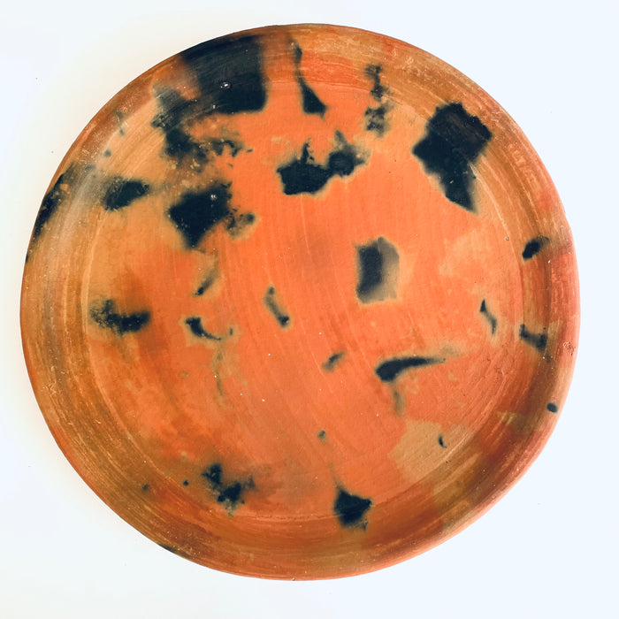 Red Clay Comal with Spots & Stains