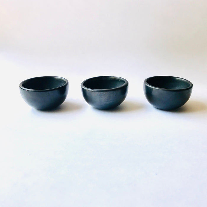 Black Clay Mezcal Copita - Wide with Straight Edges