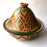 Mexico 1492: What happens when a traditional Morroccan clay dish gets transformed by warm, colorful, unstoppable Mexican creativity? Don Abel y doña Matea created a cultural fusion of Mexico and North Africa, so beautiful and imaginative. Traditional tajine, the predecessor of the modern crock pot, embellished by the talent and skill of the amazing Oaxacan artisans.  Handmade, painted and lead-free glazed in Oaxaca, Mexico.  Version: Green Maguey.