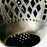 Black Clay Carved Candelholder - Egg Shaped - Large