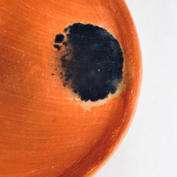Red Clay Comal with Spots & Stains