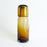 Blown Glass Water Carafe & Glass - Cylindrical - Amber