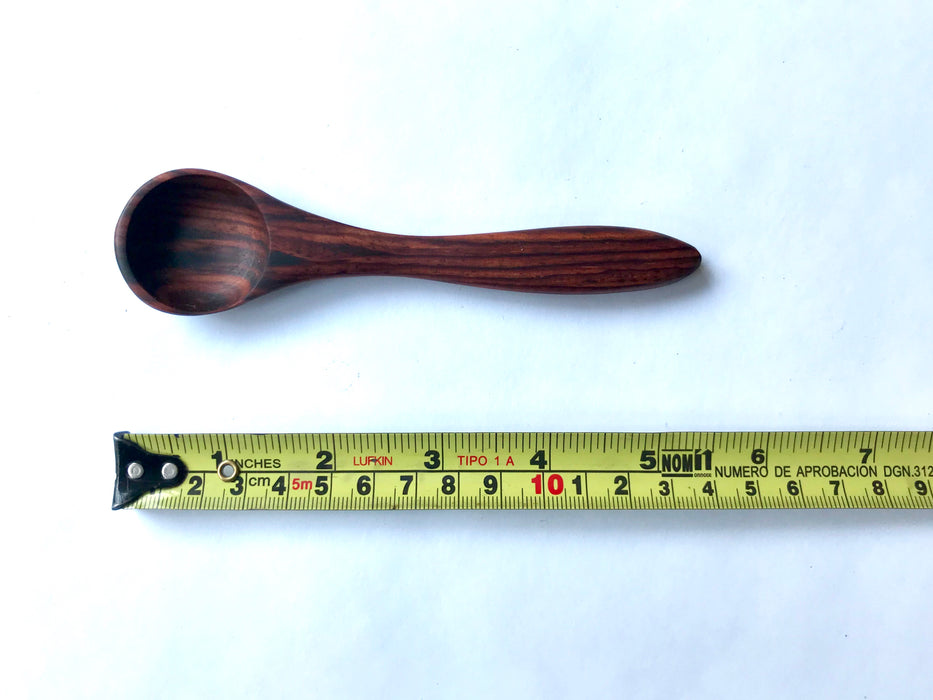 Mexico 1492 - granadillo wood salsa spoon, 14cm long, 3.5cm wide