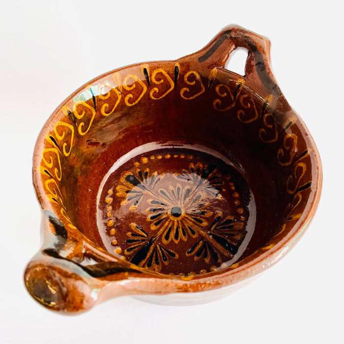 Hand-Painted and Glazed Pot - Cazuela - Small