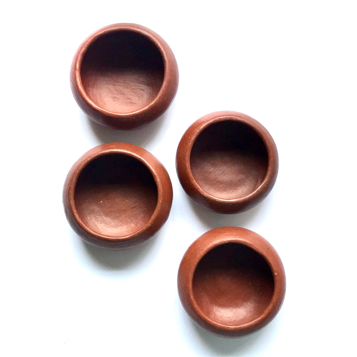 Red Clay Mezcal Copita - Wide with Curved Edges