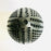 Black Clay Carved Candelholder - Egg Shaped - Large