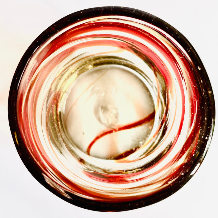 Blown Glass Swirl Tumbler