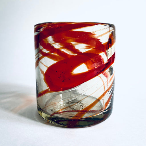 Blown Glass Swirl Tumbler