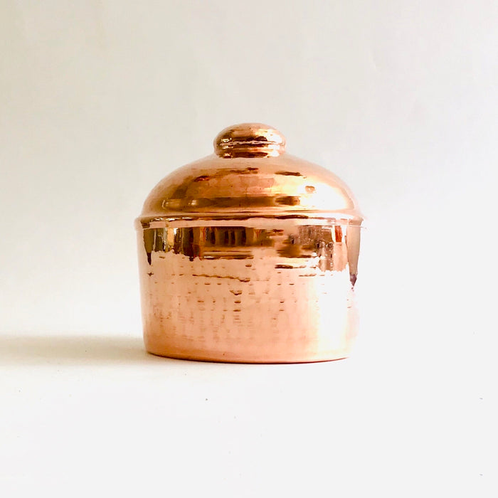 Copper Jar with Lid - Small