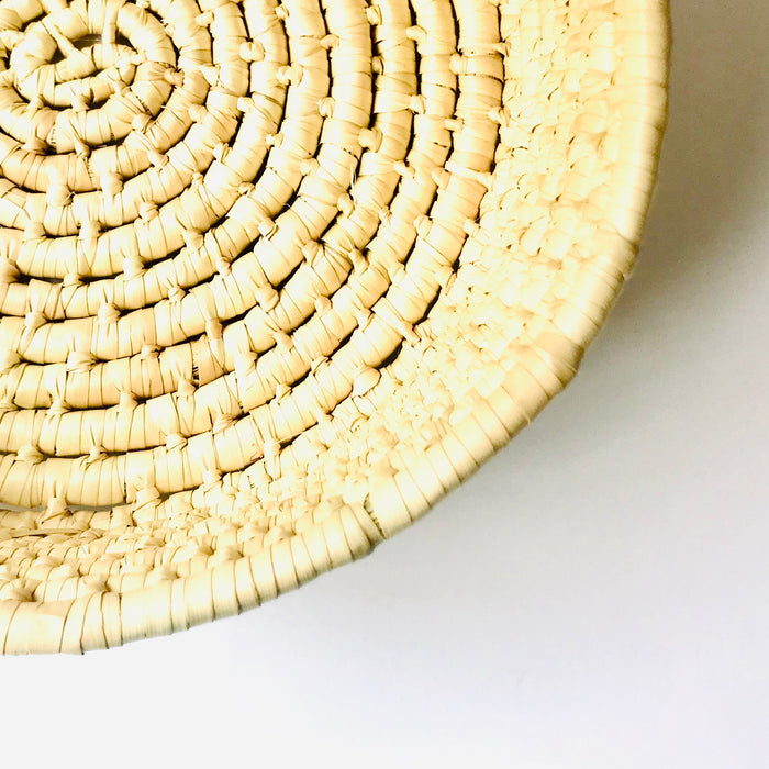 White Palm Fiber Tortillero / Bread Basket - Large