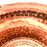 Mexico 1492: A hammered copper saucepan (or better known as cazo in Mexico), handmade in Santa Clara del Cobre, by one of the oldest, most respected coppersmith workshops of don Viduel. The copper hammering process is lengthy and arduous, but the shaping is done through a series of soft hammer blows that create the recognizable indentations on the surface. 