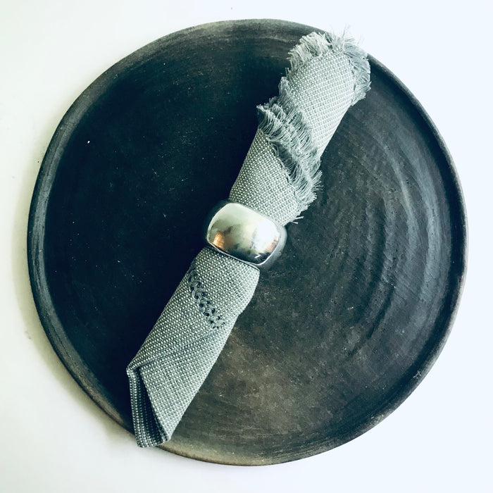 Pewter Napkin Rings - Wide - Set of 4