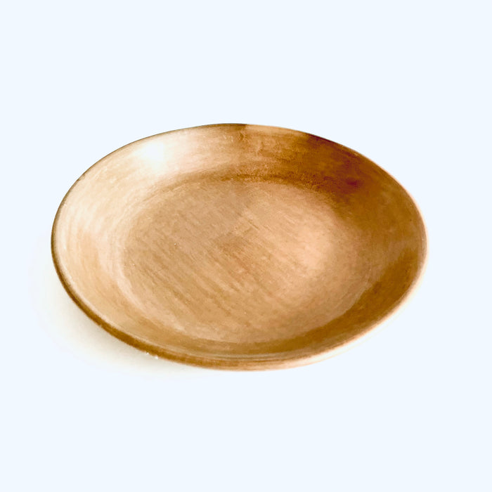 Burnished Clay Deep Plate - Tan