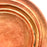 Mexico 1492: An impressive lunch or dessert plate, made from groovy, red clay and marked with random flame spots, adding character. Still showing the line marks of the artisan's work with the quartz stone. Lead free, unglazed. Thanks to the amazing, random pattern of the quartz polish lines and the flame marks, no two pieces are the same. 